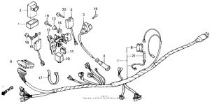 XL250R Жгут проводов