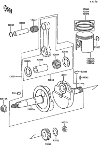 AR50 Crankshaft / piston
