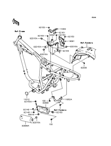 BJ250 Рама ,крепежные детали