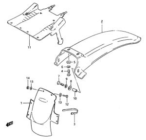 RM500 Заднее крыло