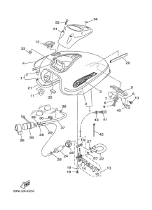 XVS650A Топливный бак