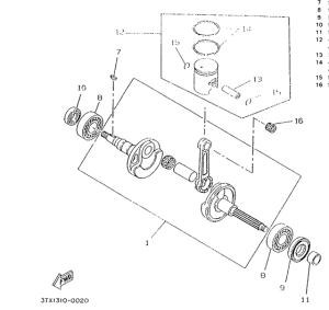 CW50 Коленчатый вал и поршни