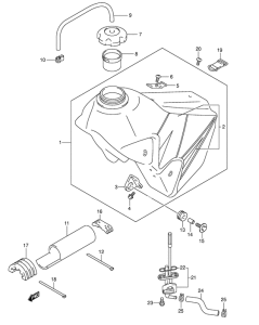 DR-Z400 Tank fuel