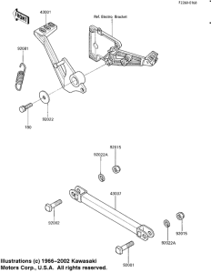 EX250 Педаль тормоза