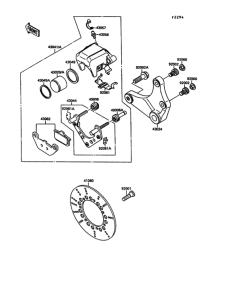 VN1500 Задний суппорт
