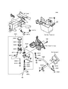 KLE650 Задний торм цилиндр