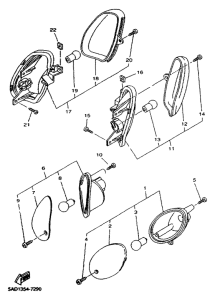 YN50R Поворотники