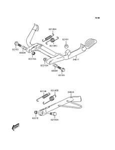 SC250 Подножка