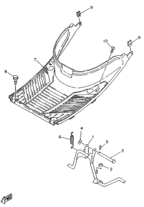 YA50R Footrest, stand