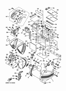 XV1900CU Боковые обтекатели