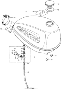 QA50 Топливный бак
