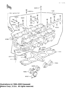 KZ700 Головка цилиндров