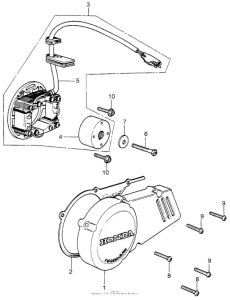 CR125 Alternator + left crankcasecover