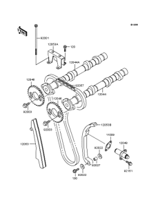 ZX900 Распредвал