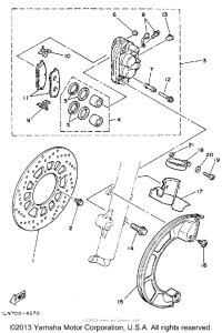 IT200S Front brake-caliper