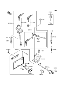 ZR400 Замок зажигания