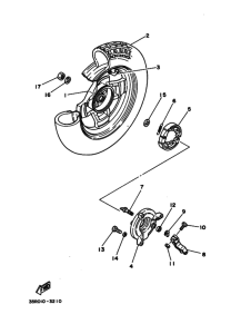 CH50EE Заднее колесо в сборе