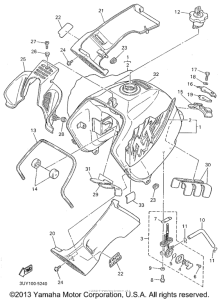 XT600EG Топливный бак