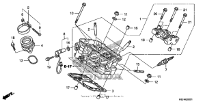 NSA700 Задняя головка цилиндров