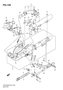 VZR1800 Muffler comp