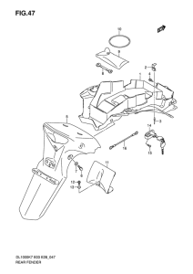 DL1000 Заднее крыло