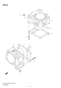 DL650 (ABS) Цилиндры