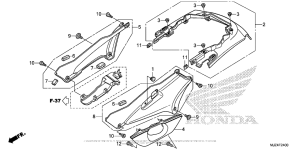 ST1300P (ABS) Side Cover + Rear Cowl