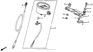 XR185 Спидометр