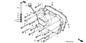 XRV650 Крышка картера правая