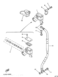 YZ80 Главный тормозной цилиндр