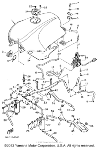 FJ1200TC Топливный бак
