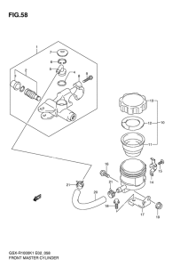 GSX-R1000 Передний тормозной цилиндр