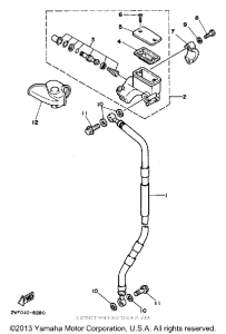 YZ80B Главный тормозной цилиндр