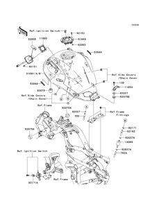 KLE650 Топливный бак