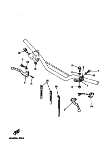 TY250Z Handle switch. lever