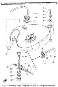 MX100G Топливный бак