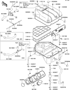 ZX1200 Воздушный фильтр