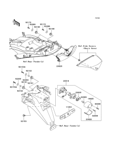 ZX1400 Taillight unit ass`y