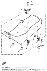FJ1200DC Сиденье