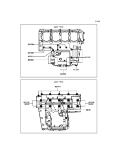 ZR800 Болты крепления картера