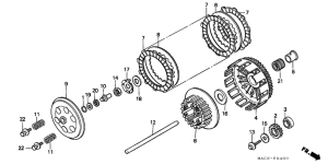 CR500R Бендикс