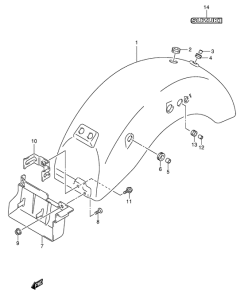 VL250 Заднее крыло