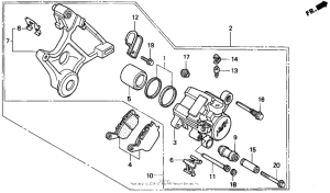 CBR900RR Задний суппорт