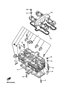 XJR1300 Головка цилиндров