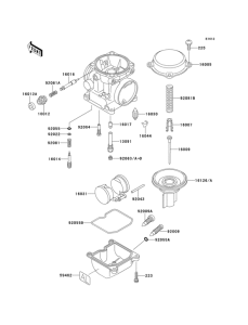 EX500 Карбюратор в разборе
