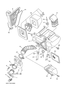 TTR125L Впускная система