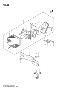 DR200 Задний комбинированный сигнал