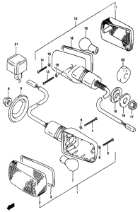 GSF1200S (ABS) Поворотники