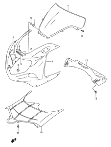 GSX-R600 Cowling body