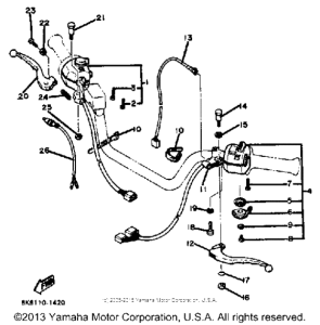 XJ550H Рулевые переключатели
